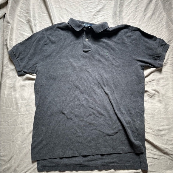 Polo Ralph Lauren Other - Vintage Y2K Polo by Ralph Lauren Gray Polo Shirt Men’s Size Large Green Logo